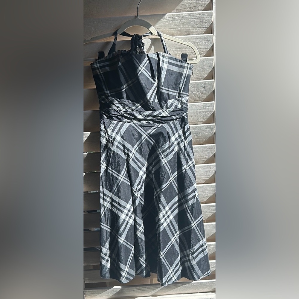 Plaid White House Black Market dress